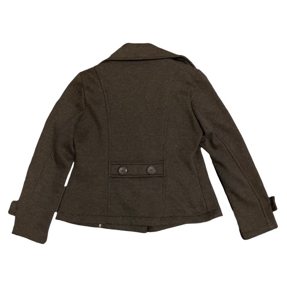 Women’s Iris Basic Double Breasted Soft Gray Pea … - image 3